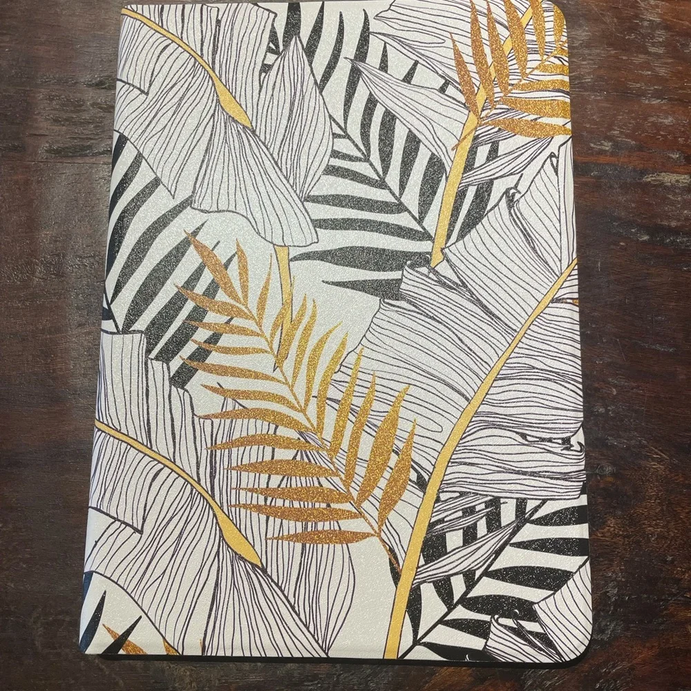 NWT iPad cover for iPad 9.7, iPad Air 2, iPad gen 5 and 6. Black, white, & gold